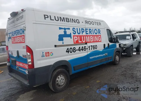 2019 Ram Promaster 2500 High Roof 159 Wb z USA, uszkodzony, nr VIN 3C6TRVDG8KE536817